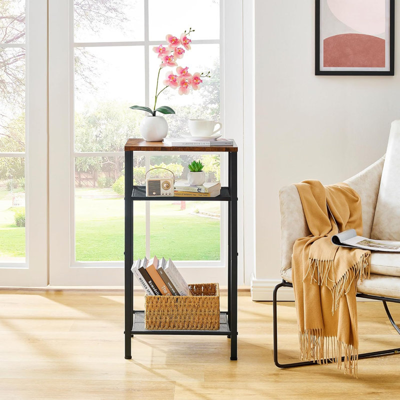 Table de bout Octava, Rustic Brown/Black