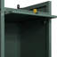 Armoire à trois portes en verre, quatre rangements, coin repas foncé et salle de séjour-637764604