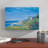 'Shimmering Devon Cliffs' by Valerie Johnson Painting Print on Wrapped Canvas-19356762
