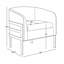 Chaise d'appoint Teddy avec structure en chrome-1140322432-1140322461