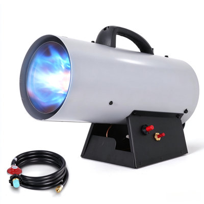 40,000 BTU Portable Propane Forced Air Heater | Efficient Salamander Heater with 120V/60Hz Power for Garage, Workshop, Warehouse, Barn & Jobsite