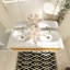 Meuble-lavabo double 55 po Shushil