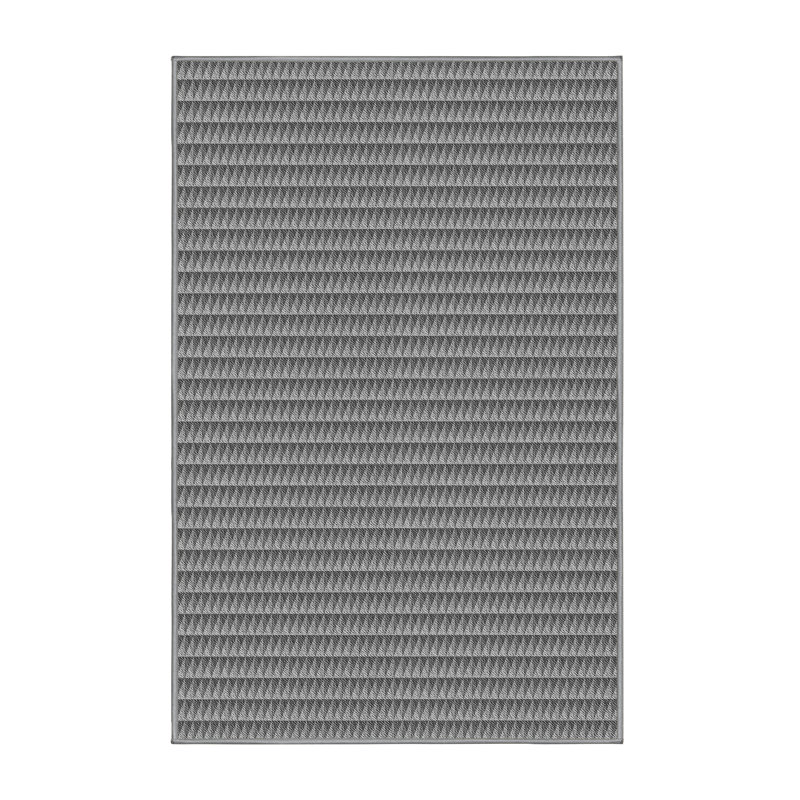 Tapis zone grise à motifs, Rectangle 6 pi x 9 pi