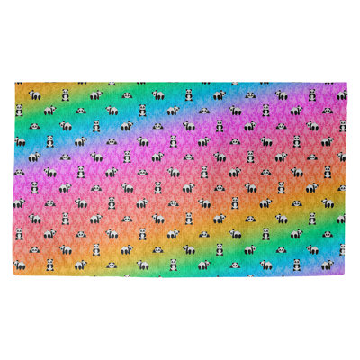 Tapis de porte intérieur anti-dérapant panda Kitterman