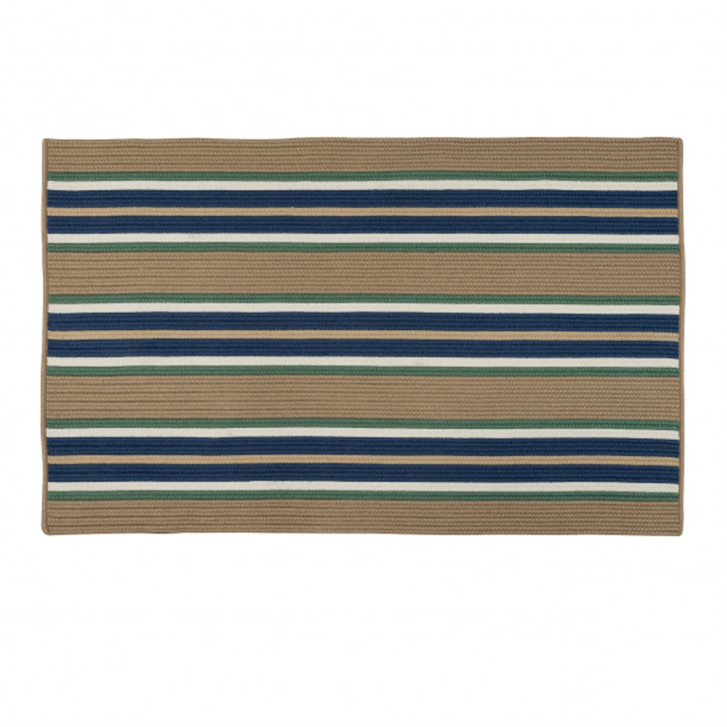 Tapis taupe tressé à la main Madalynn Isle, Rectangle 2 pi x 3 pi