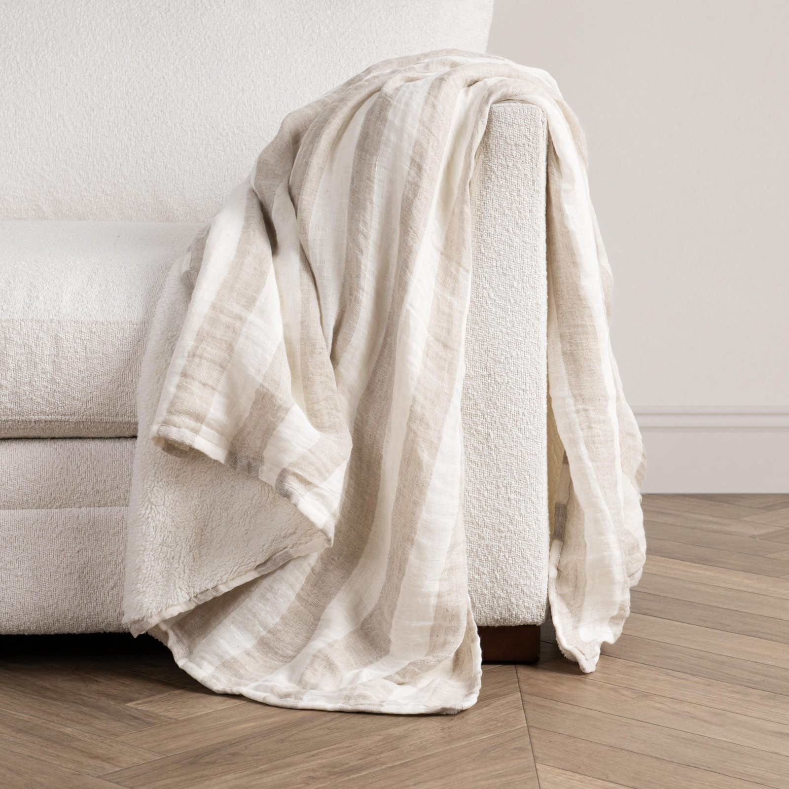 Anstead Linen Throw Blanket