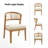 Debbora Solid Wood Barrel Dining Chair With Rattan Backrest-1527611912