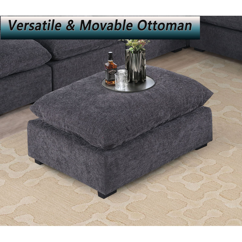 Ashari Ottoman Reversible Chaise Module Bench For For Modular Sectional Sofa Free Configuration Sectional