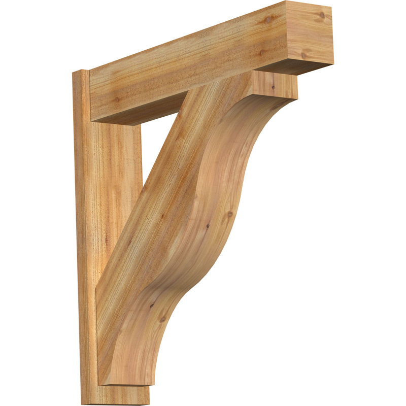 Funston Block Outlooker, 38" D x 38" H, 8" W Western Red Cedar (Rough Sawn)