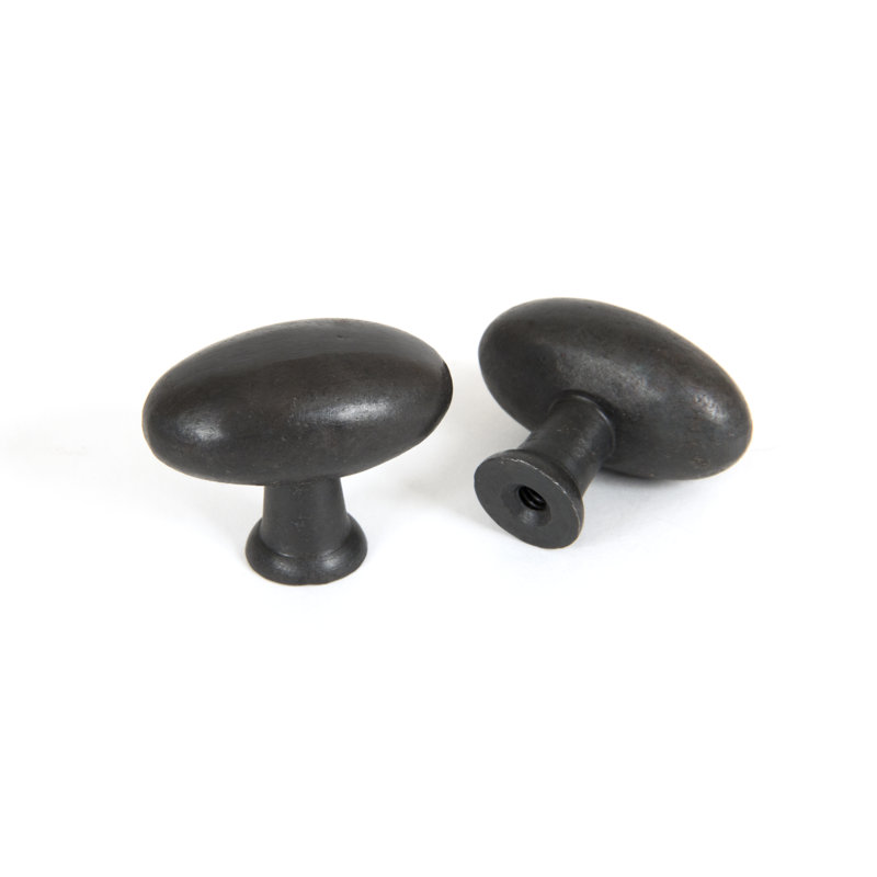 Oval 40mm Length Cabinet Oval Knob, Beeswax