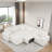 Naomy Pull-out Sectional Sofa with a Storage Ottoman, 3 Pillows and Charging Ports-2107051105