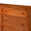 Commode double à 6 tiroirs en bois massif de style Mid-Century moderne 59,1 po Ing Abraham