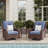 LayinSun 3 Pieces Swivel Gliders Patio Chairs Set With Side Table-151484322-151484327