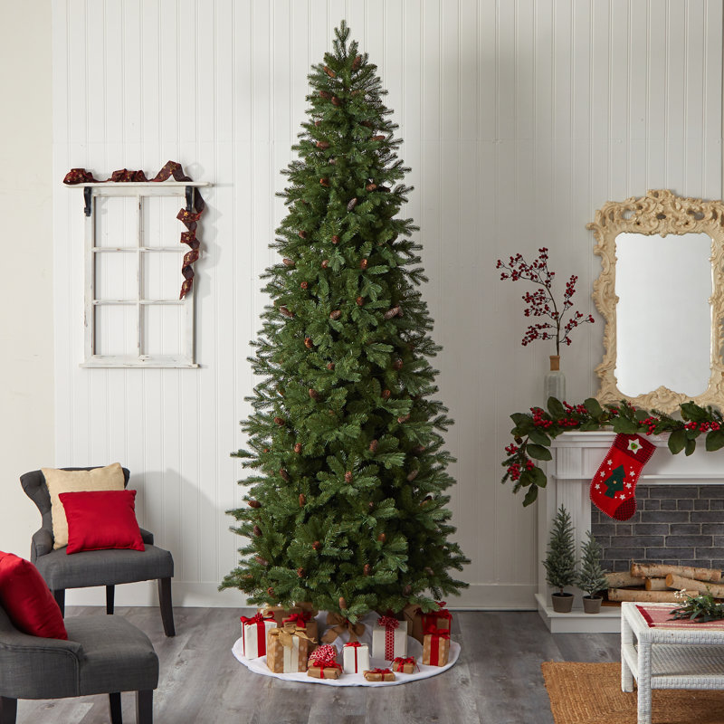 Lighted Artificial Fir Christmas Tree, 10' 