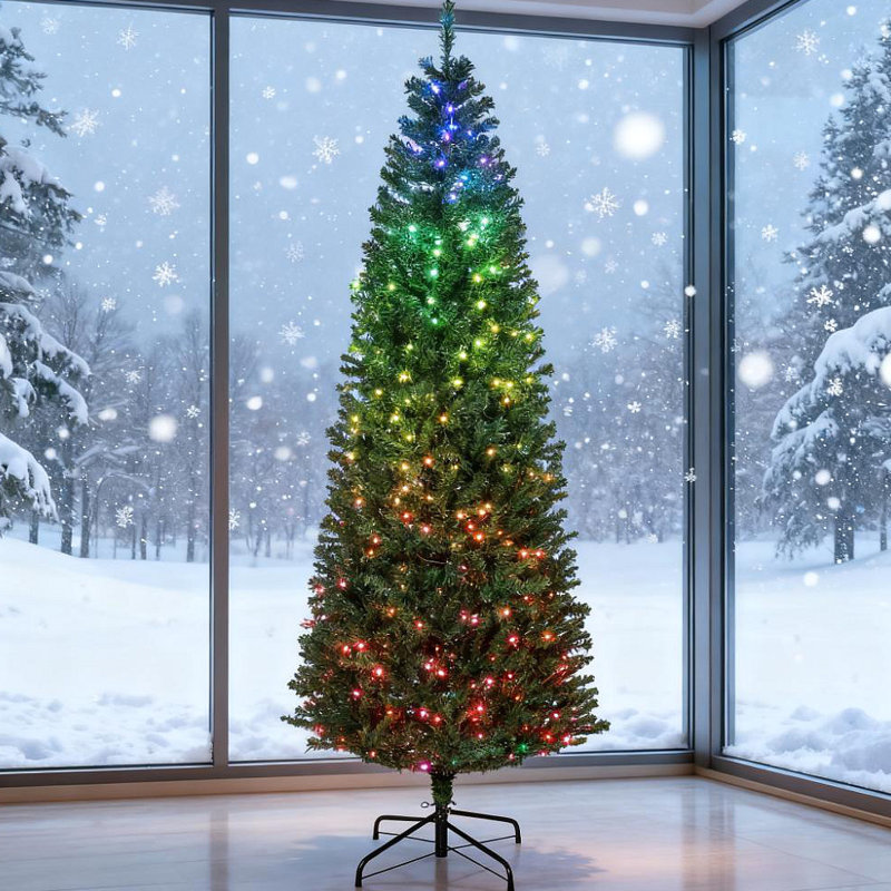 Arbre de Noël artificiel 7 pi, H 7 pi
