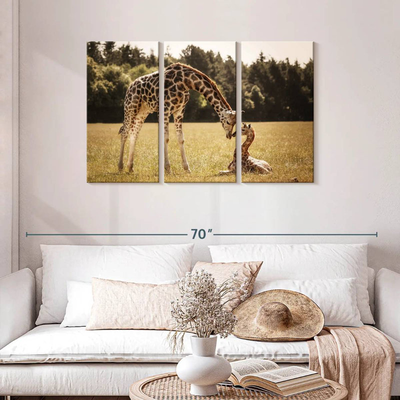 Loving Giraffes, 42" H x 65" W