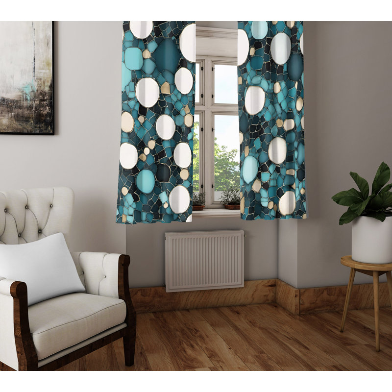Semi Sheer Curtain Pair, 20" W x 52" L