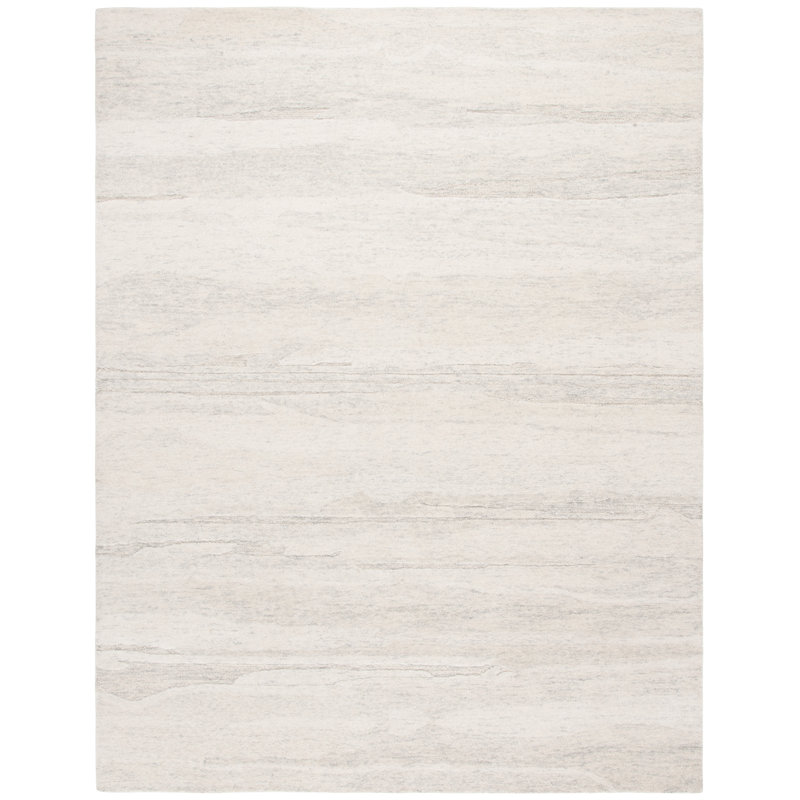 Montelle Ebony Hand Tufted Wool Pile Abstract Rug, Rectangle 8' x 10'