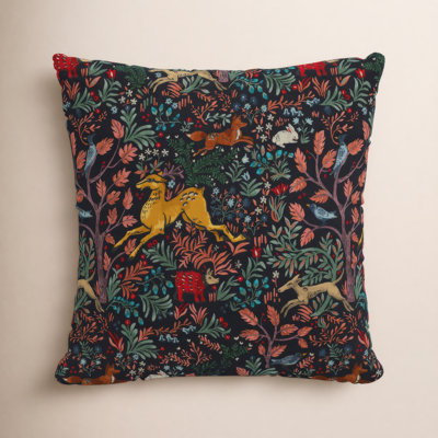 Floral Cotton Pillow Cover