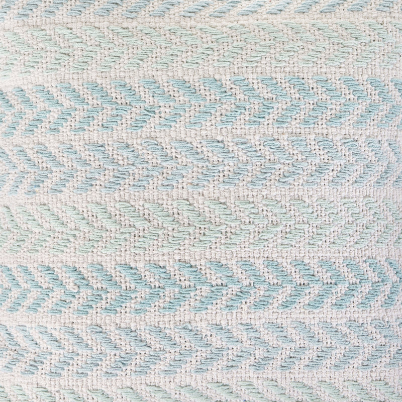 Housse de coussin 100% coton tissée à la main, polyester, Bleu pastel
