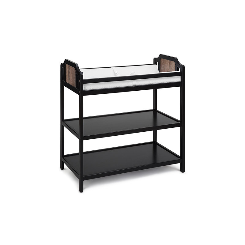 Brees Changing Table, Black/Brownstone