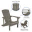 Chaises Adirondack en résine de polyester toutes saisons avec table d'appoint-88681444