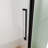 Semi-Frameless Pivot Hinged Glass Shower Door 56-60 In. W X 72 In. H,1/4" (6Mm) Tempered Glass, Matte Black Finish, Reversible Glass Shower Door