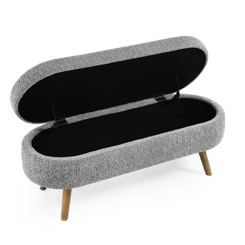 Repose-pieds avec rangement Faringdon, Brun