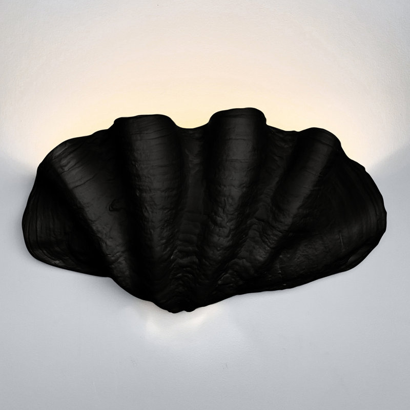 19.25"W Specialty Fiji Up Down Light Wall Sconce Damp Rated for Indoor or Covered Outdoor Use, Black, No