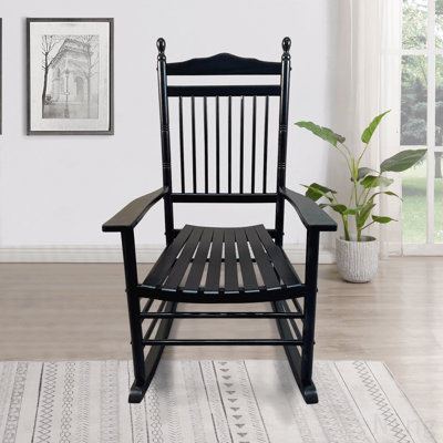 Chaise berçante balcon pour adulte - noir