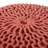 Bordeaux  Knitted Cotton Round Pouf-1508911817