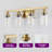 4-Light Bathroom Vanity Light with Clear Glass Shades for Vanity Mirror, Bathroom, or Bedroom-233754101-233754097