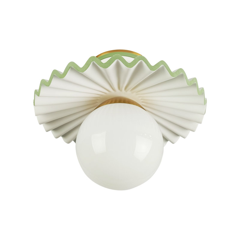 Amanda Lindroth Fancy Ruffle Flushmount