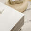 Contemporary Tea Table with Drawer Storage & Wood Legs, White Coffee Table for Bedroom Living Room