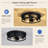 2 Pack 4-Light Matte Black Industrial Flush Mount Ceiling Light