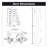 Drawer Slides 18-3/8" Undermount Soft Close - Full Extension 75 lb. Capacity Cadmium Finish-90993163