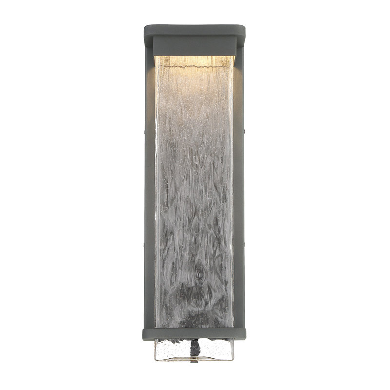 Vitrine LED Outdoor Flush Mount, Black, 21" H x 6.5" W x 4" D