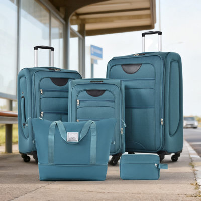 Ensemble de valise extensible avec sac de voyage 3 pièces Softside