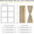  100% Blackout Door Curtain Thermal Insulated Privacy Curtain for French Front Door with Tieback, Room Darkening Window Covering for Kitchen, 1 Panel-1455156780-1455156781