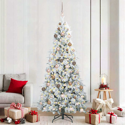 Artificial Hinged Christmas Tree Green PE and PVC
