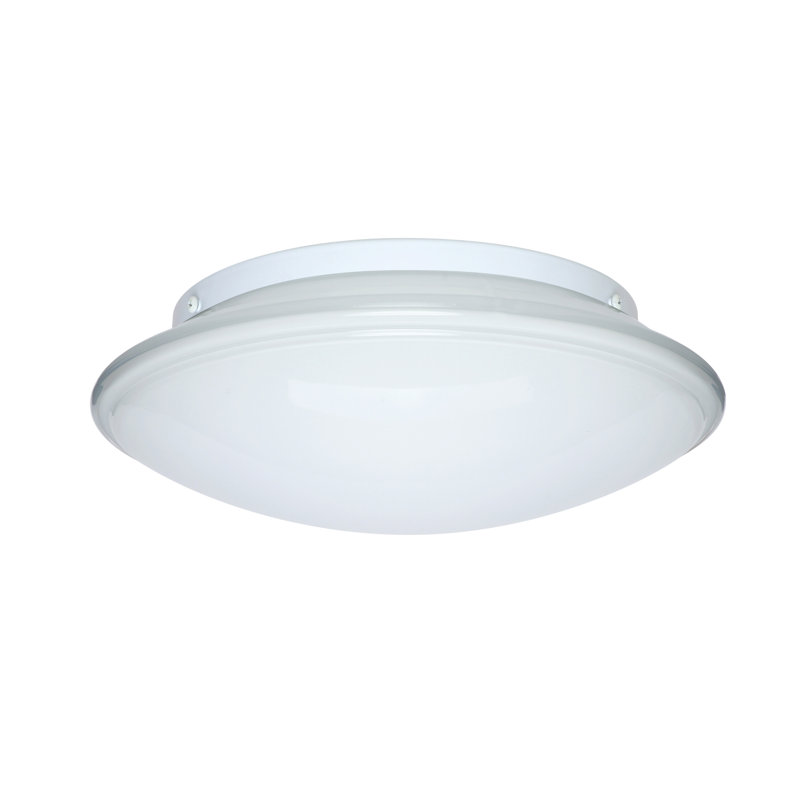 Plafonnier encastré simple Sola, Opale, H 4,75 po x l 12,5 po x P 12,5 po