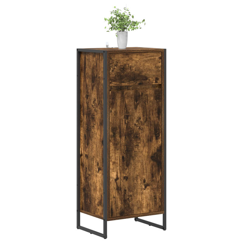 Freestanding Bathroom Cabinet, Smoke Oak