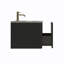 Ensemble de meuble-lavabo mural rayé 24 po avec lavabo en céramique-22044960