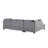 Malone Reversible Sectional Gray Microsuede-1725083111
