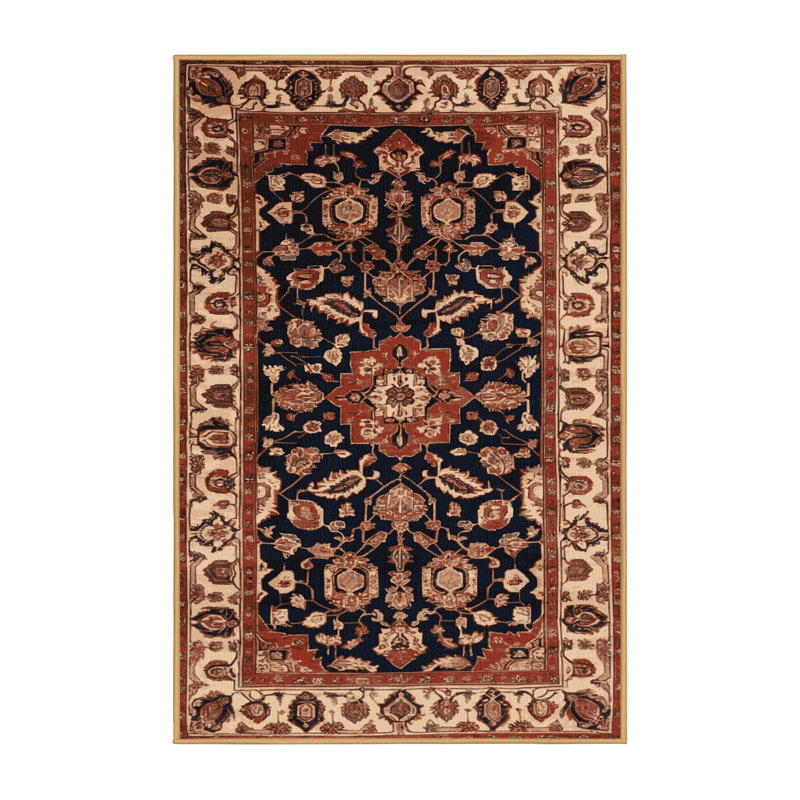 Tapis brun lavable à la machine, Rectangle 6 pi x 9 pi
