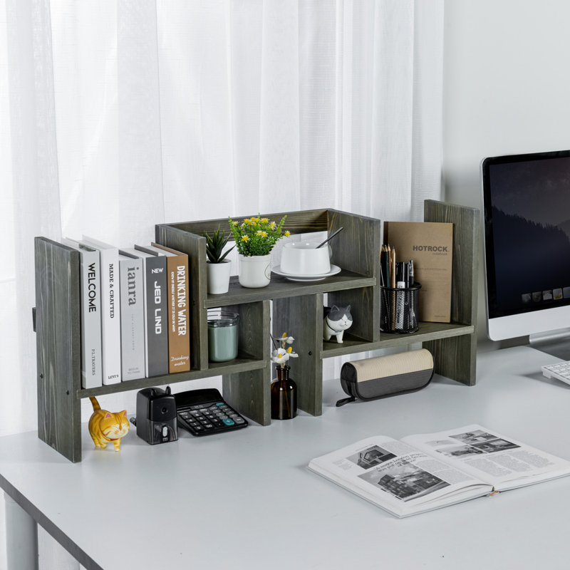 Solid Wood Stackable Desk Organizer