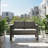 52" All-Weather Metal Loveseat Patio Sofa With Thick Cushions