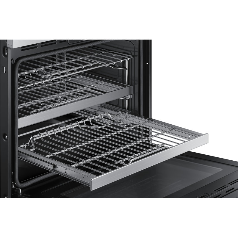 30" Single Wall Oven Steam, Contemporary, Silver Stainless