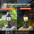 Dusk to Dawn Outdoor Lamp Post Light Fixture 15.75 in Pole or Pier Mount