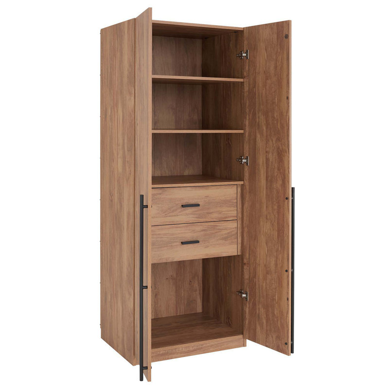 Armoire-penderie 32 po Lee, Brun